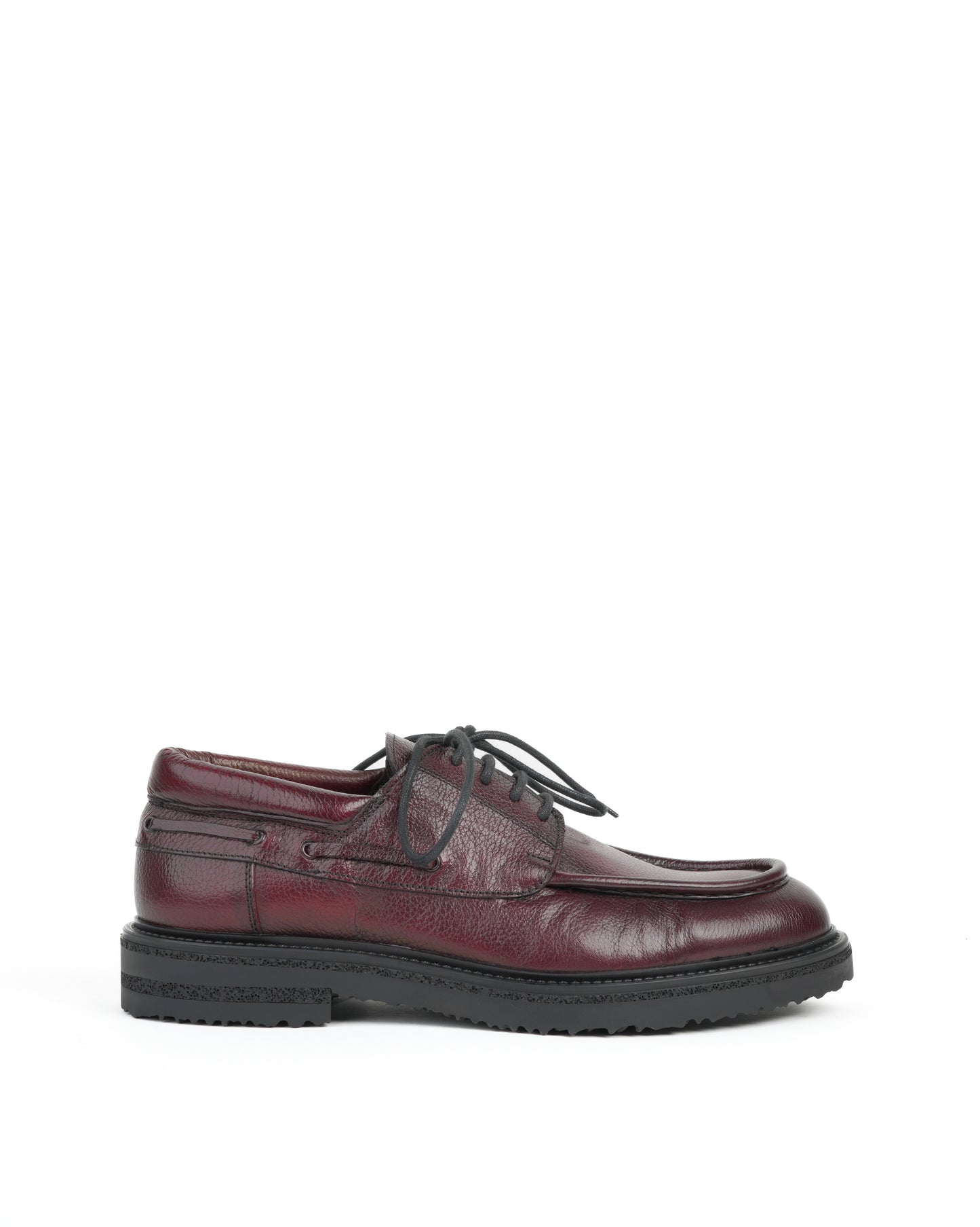 Shalapi shoes in grain leather for men in burdo