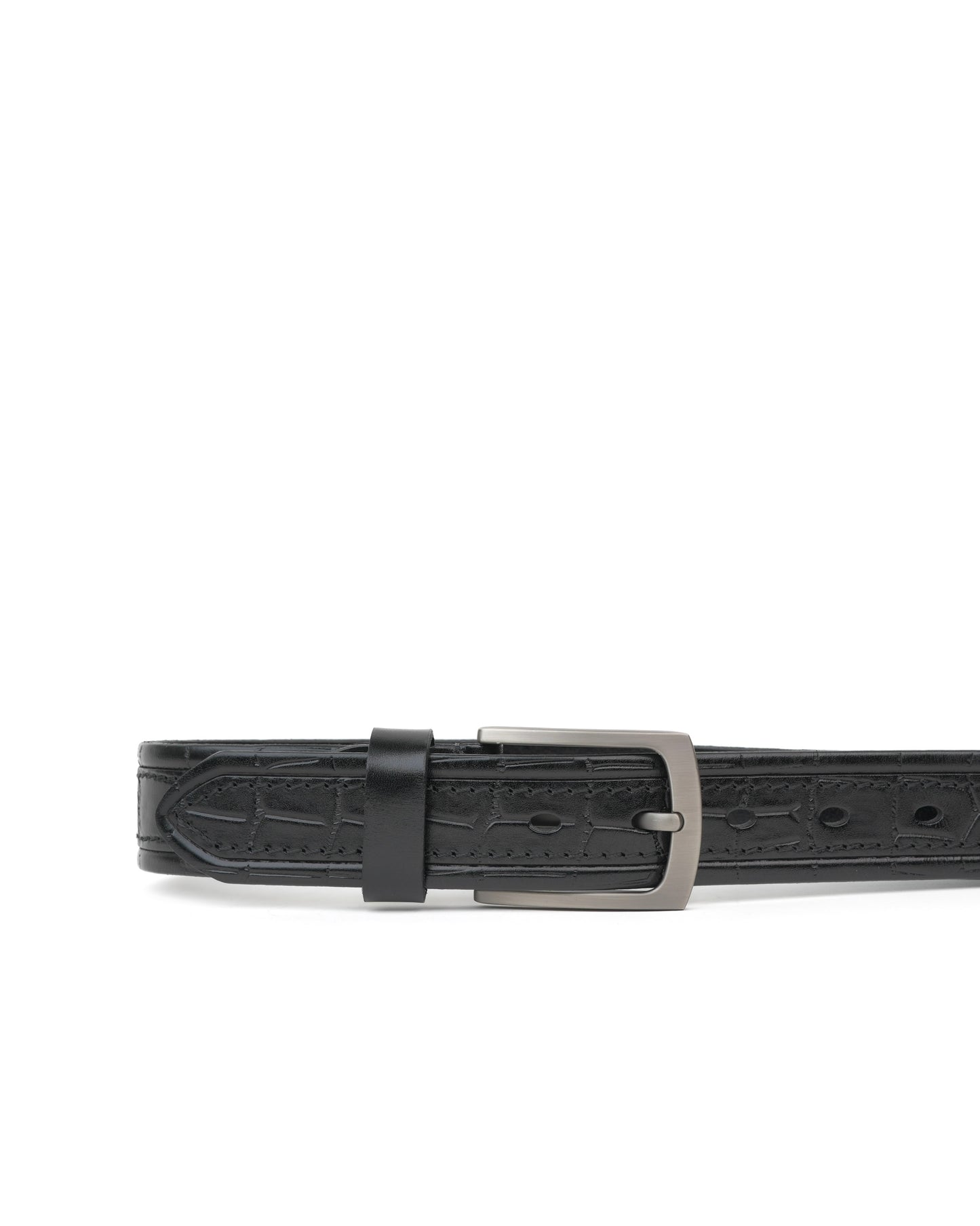 Shalapi Genuine leather belts for men in black