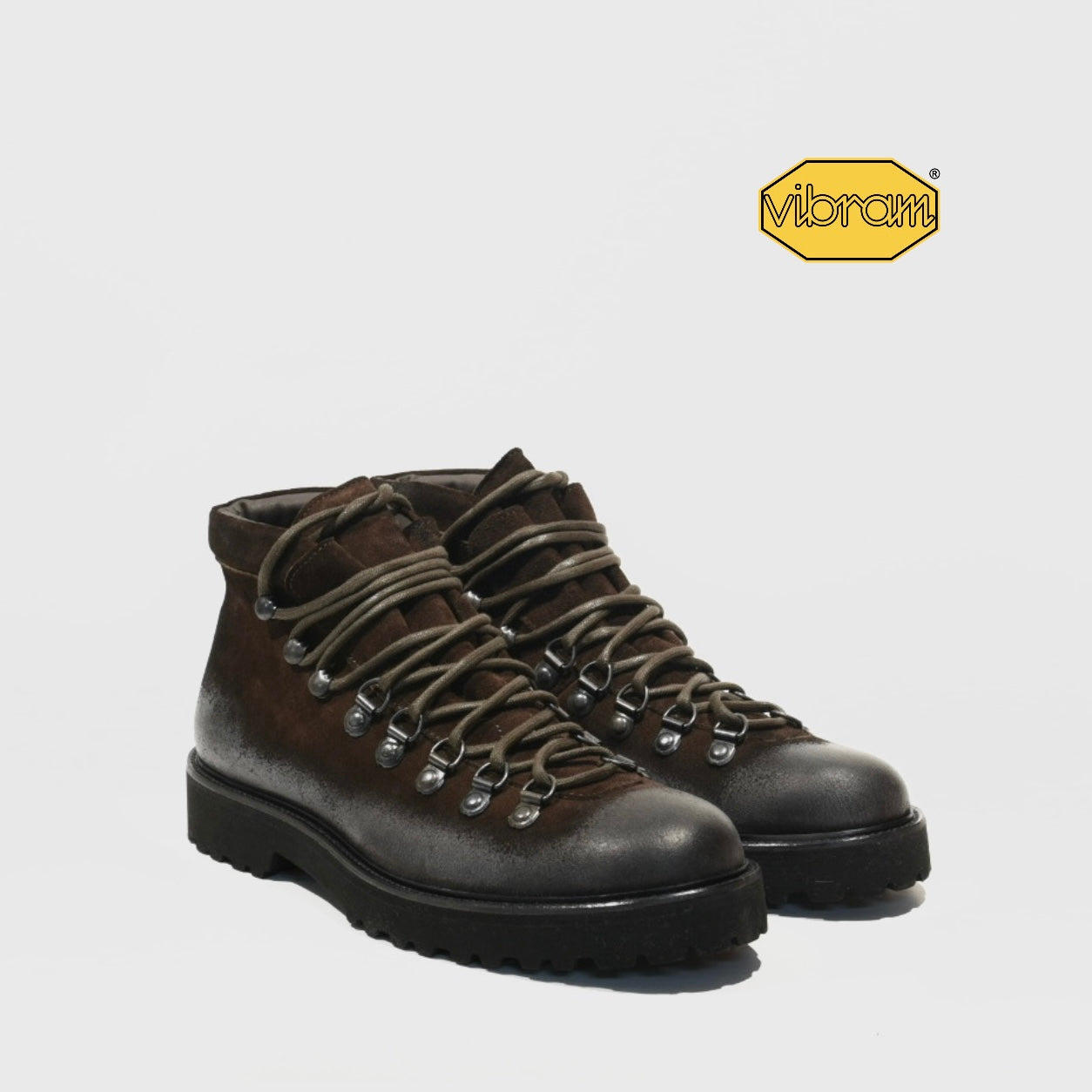 Shalapi Italian boots for men in suede brown