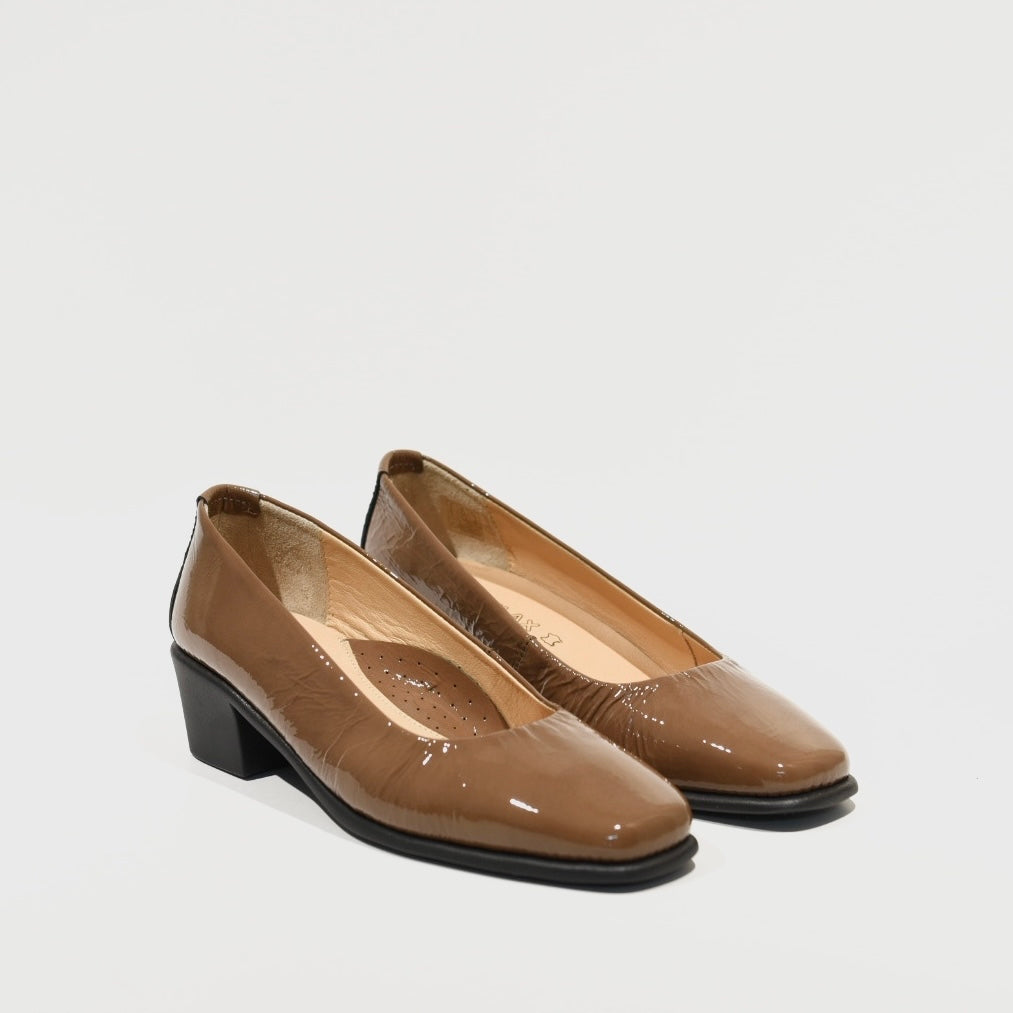 DFC Relax 100% Genuine Leather Greek Shoes in Camel for Women