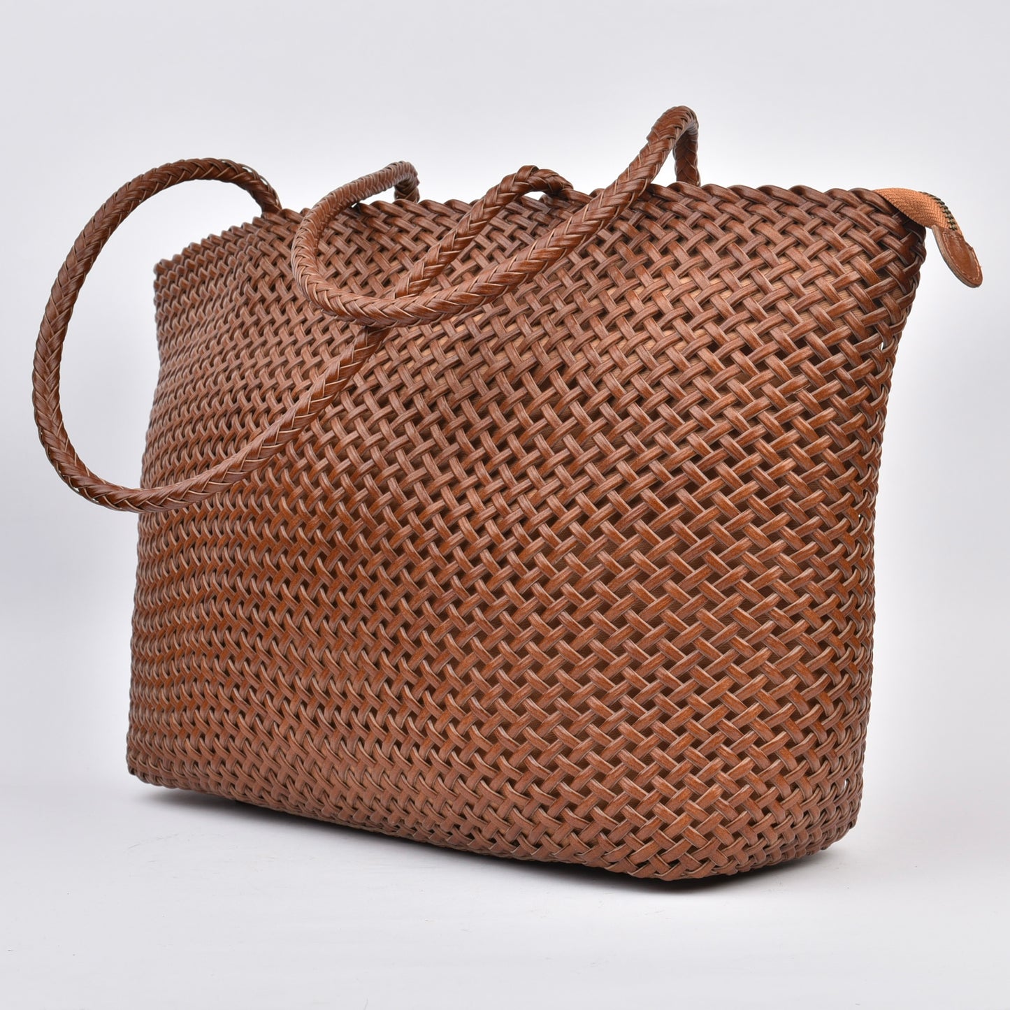 Genuine leather handbags for women in camel