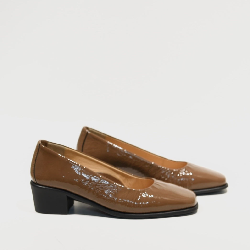DFC Relax 100% Genuine Leather Greek Shoes in Camel for Women