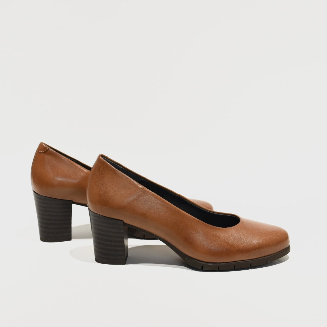 Pitillos 100% Genuine Leather Spanish Shoes for women in Camel