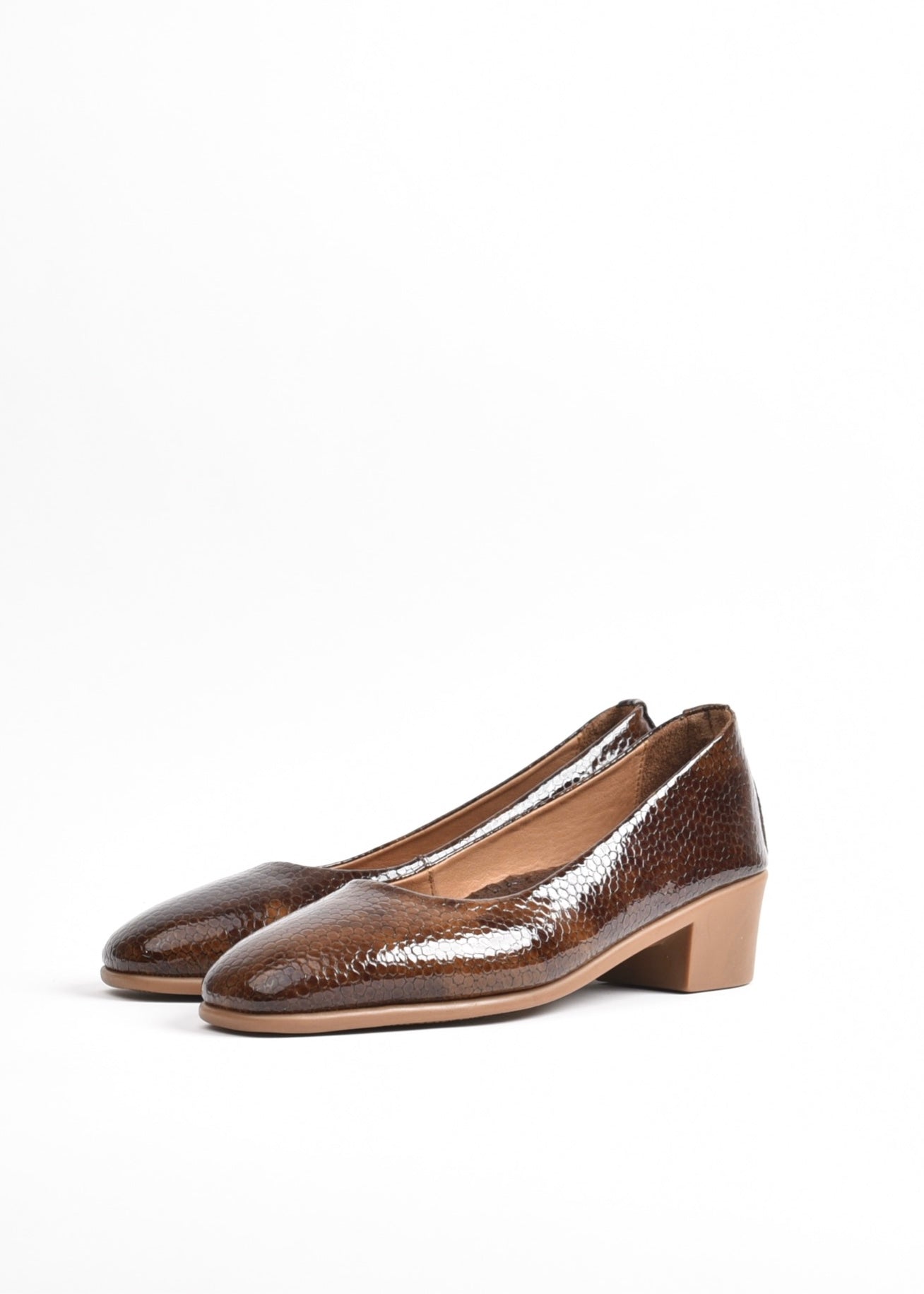 SHALAPI NAPOLI Turkish Medium Heel for women in brown