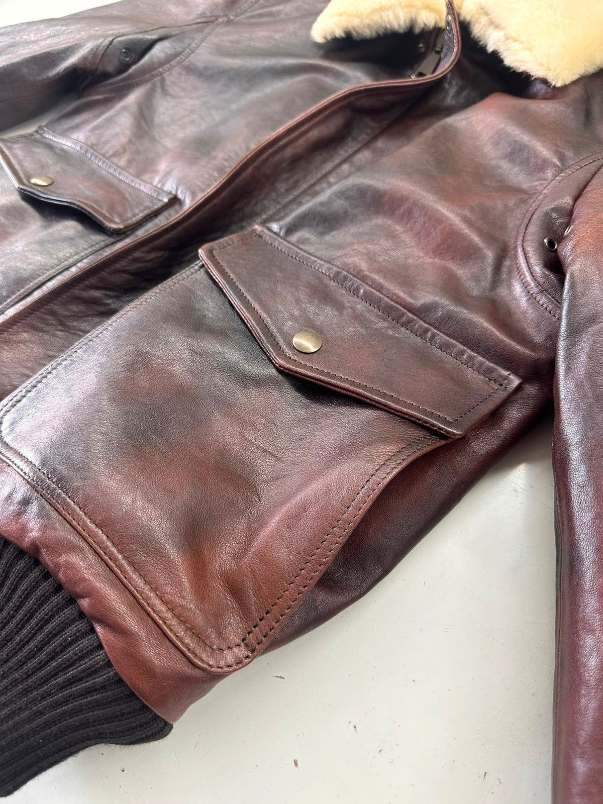 Shalapi italian leather Jacket for men made in Napoli in brown
