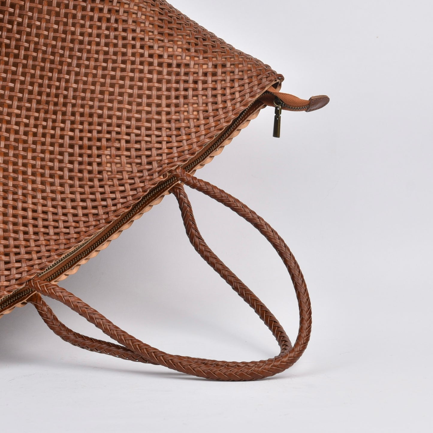 Genuine leather handbags for women in camel