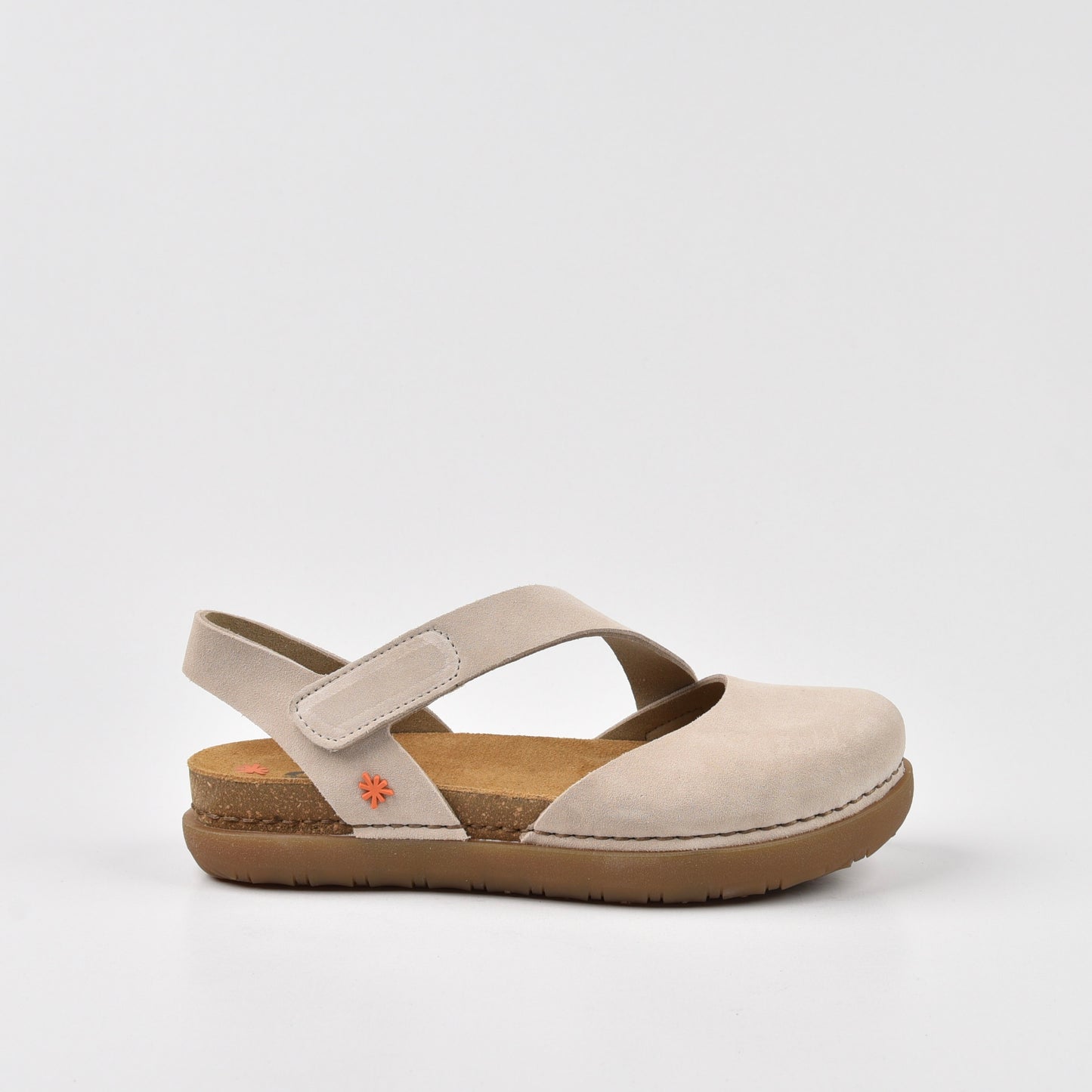 Art Spanish Strap Sandal for Women in Silk Cream.
