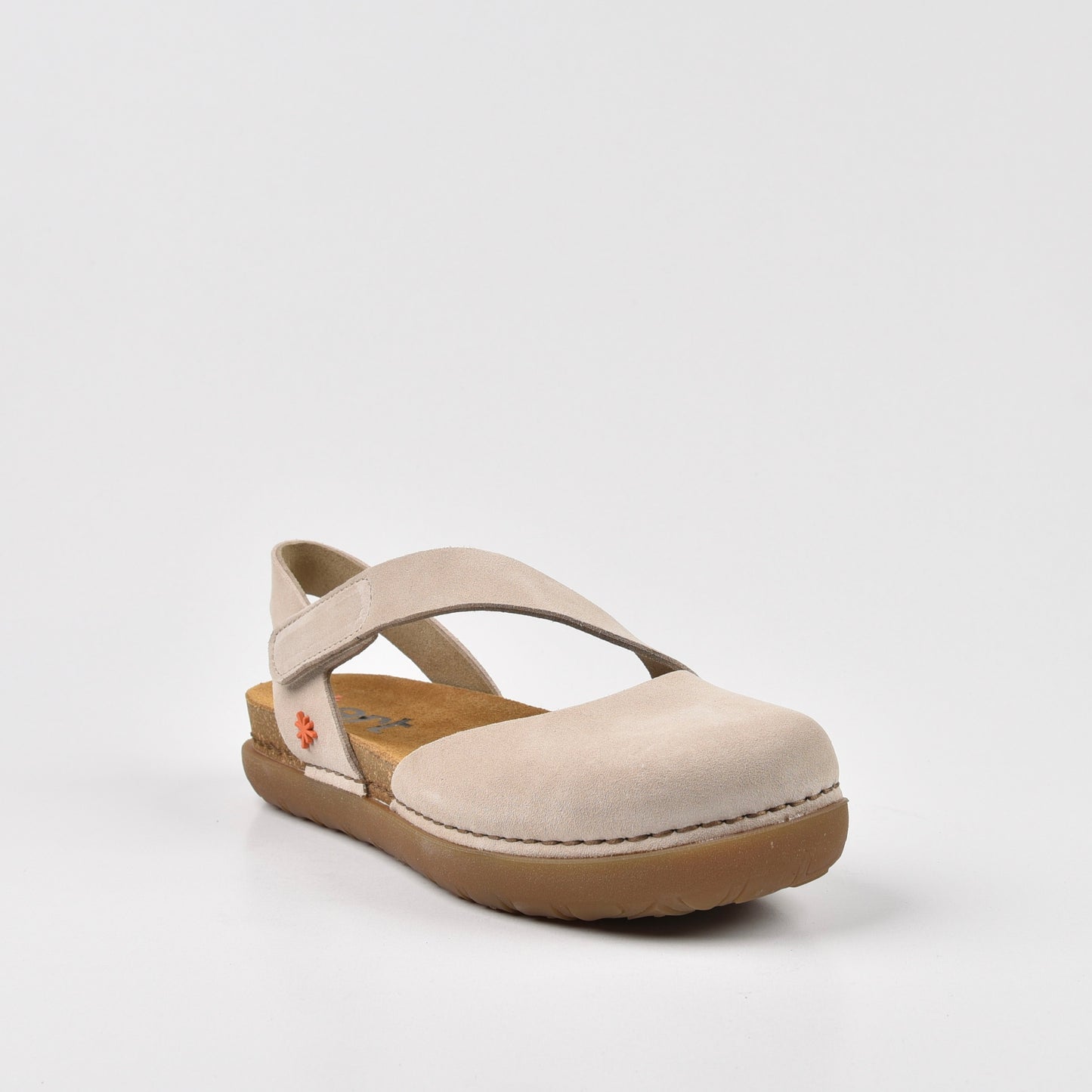 Art Spanish Strap Sandal for Women in Silk Cream.
