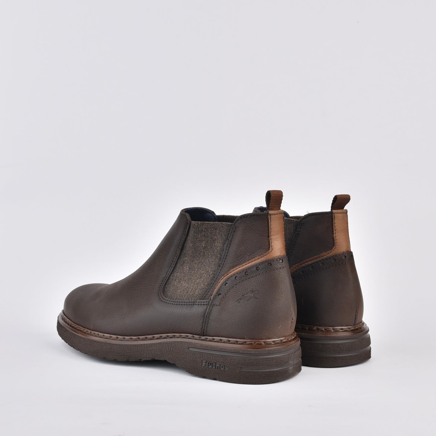 Fluchos Spanish Chelsea boots for men in brown