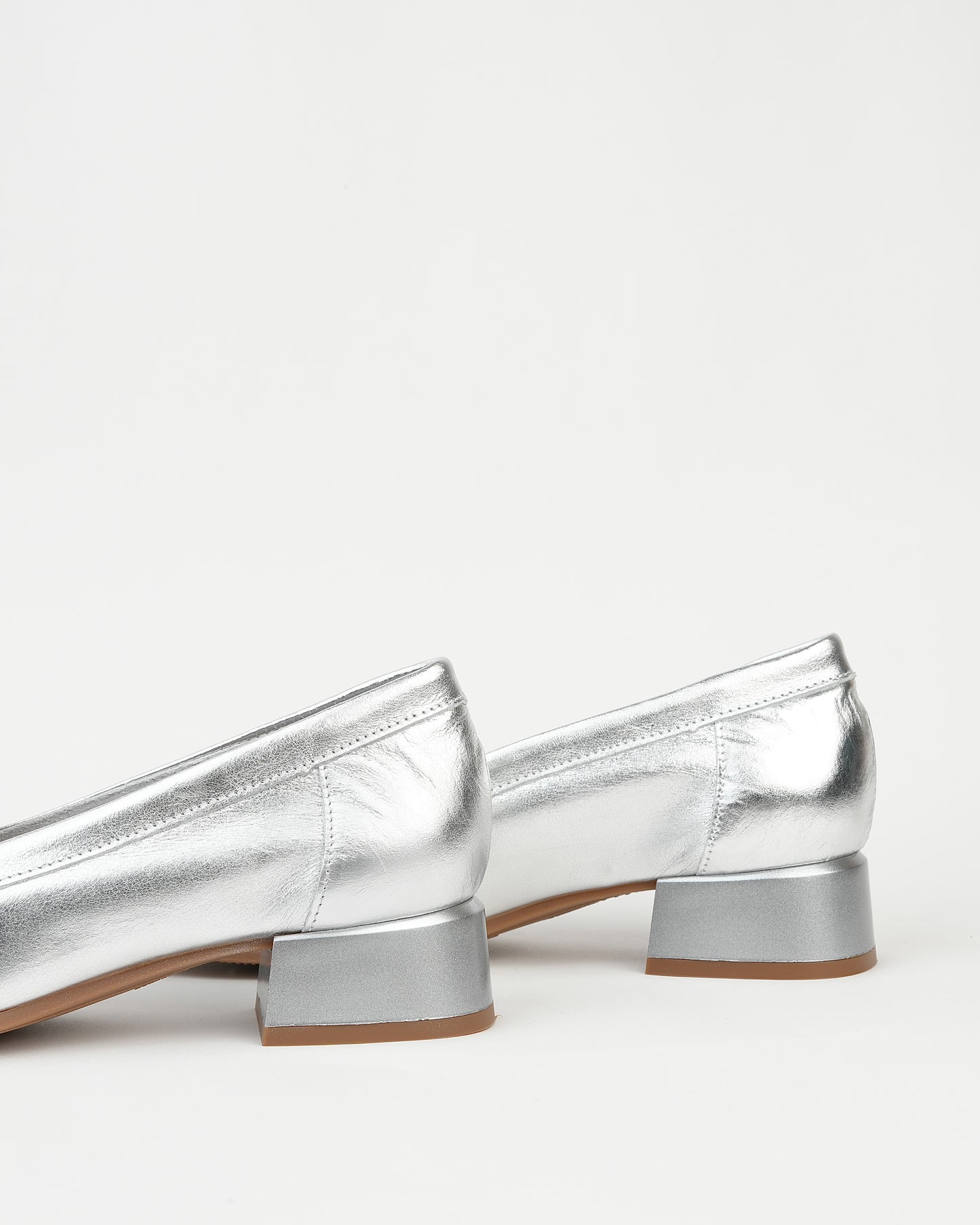 Pitillos spanish mid low shoes for women in silver