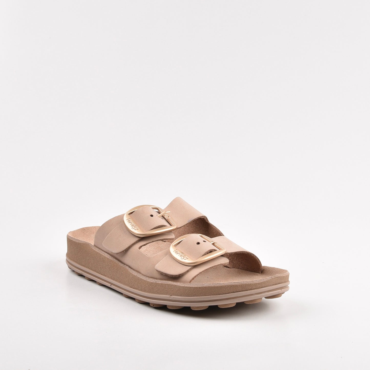 Fantasy sandals 100% Genuine Leather Greek Slippers for Women in Beige