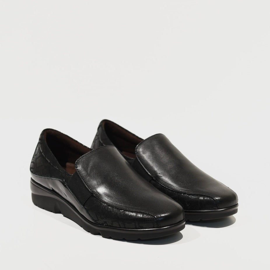 Pitillos 100% Genuine Leather Spanish Shoes in Black