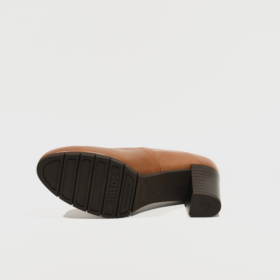 Pitillos 100% Genuine Leather Spanish Shoes for women in Camel