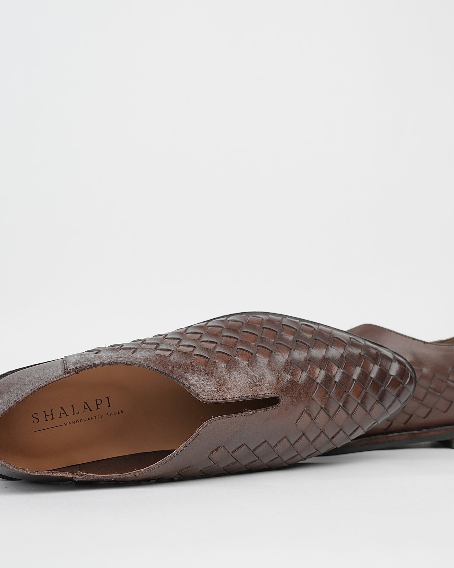 Shalapi loafers guanine leather for women in brown