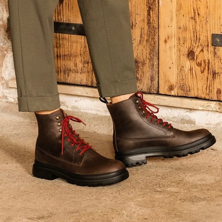 Frau Italian boots for men in brown