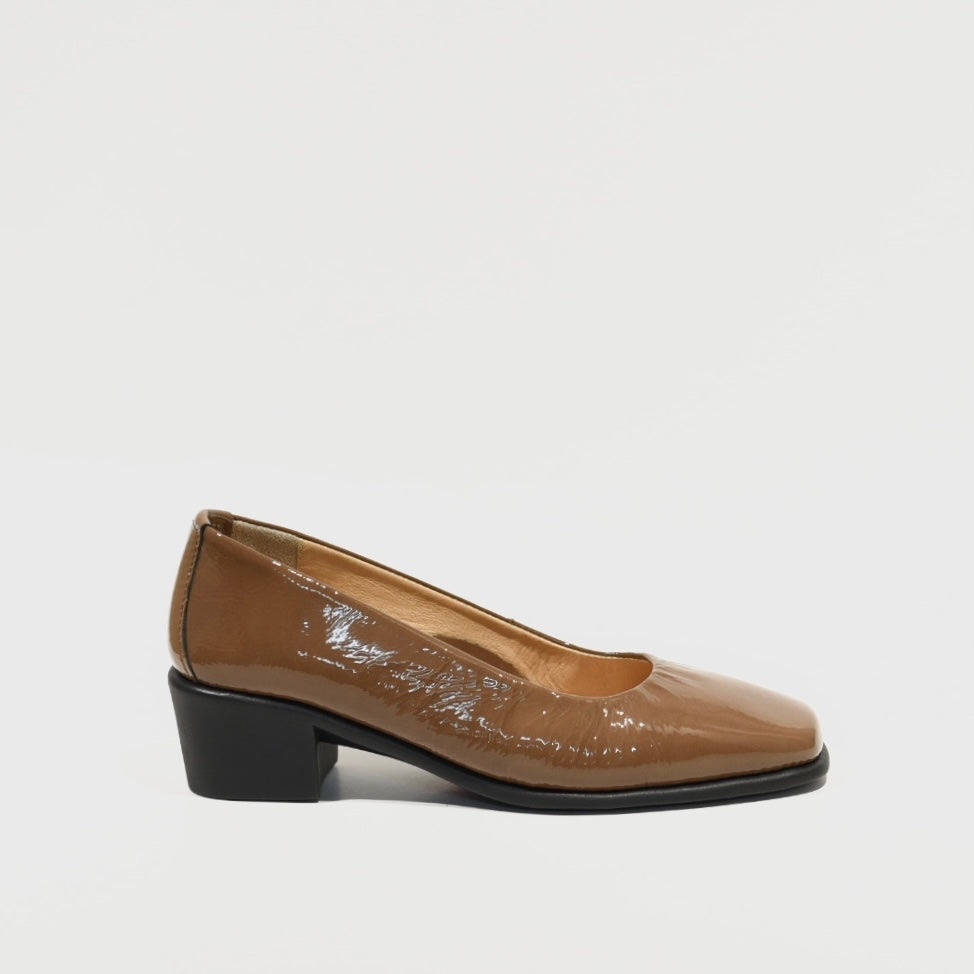 DFC Relax 100% Genuine Leather Greek Shoes in Camel for Women