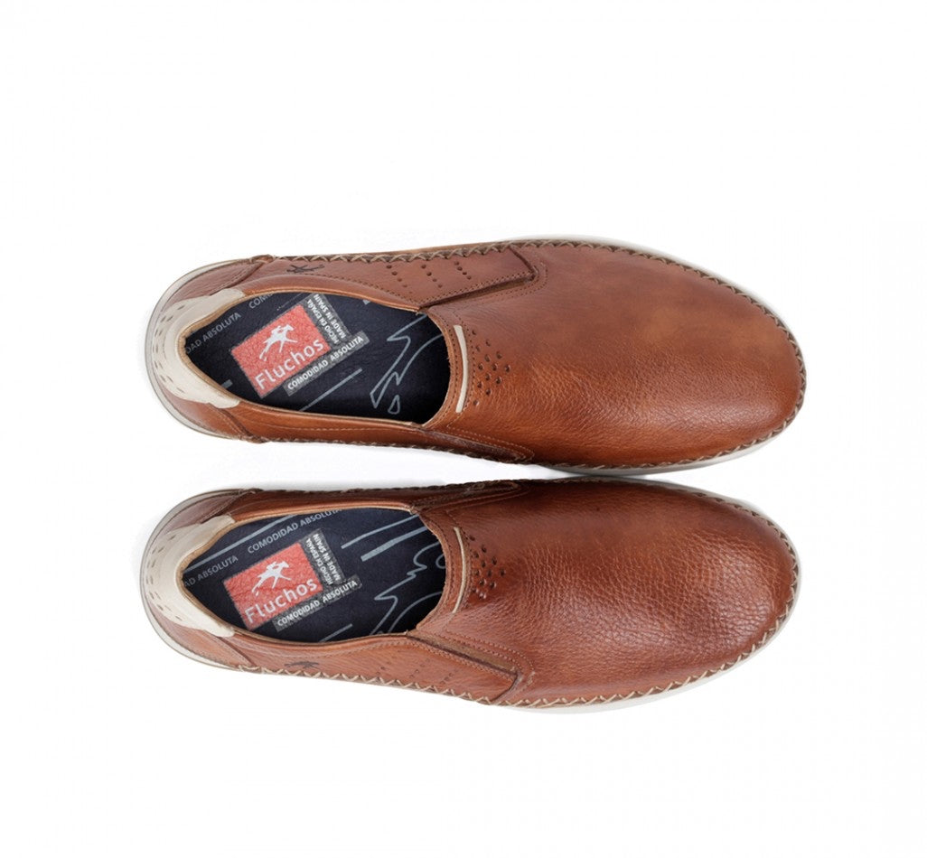 Fluchos Spanish loafers for men in Camel