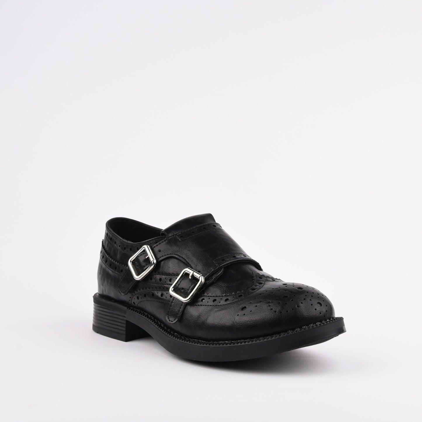 Shalapi oxford loafers shoes for women in black