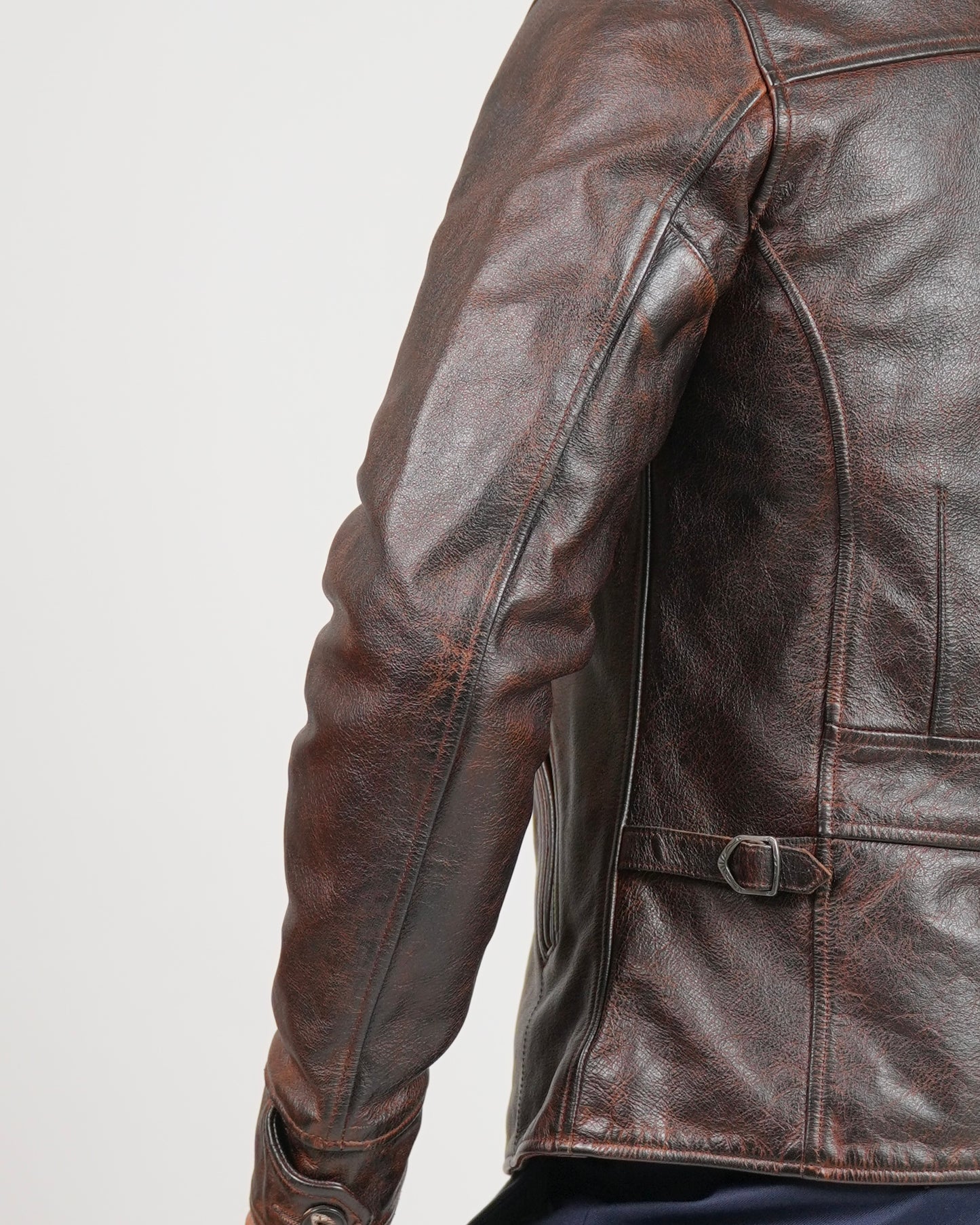 Shalapi Brown Premium Cowhide Leather Jacket for men