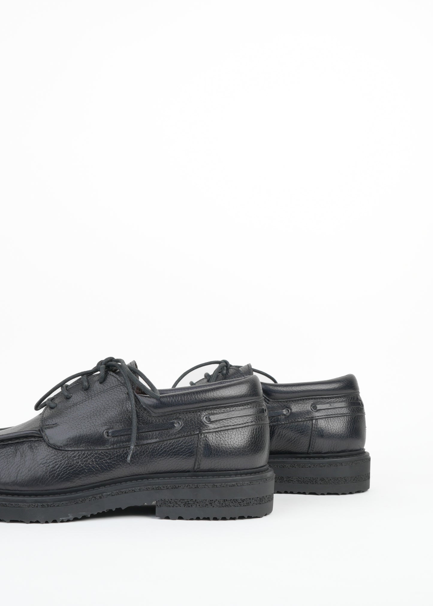 Shalapi shoes in grain leather for men in black