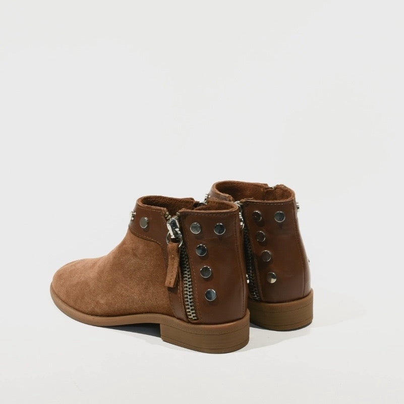 Turkish boots comfort for women in suede Camel