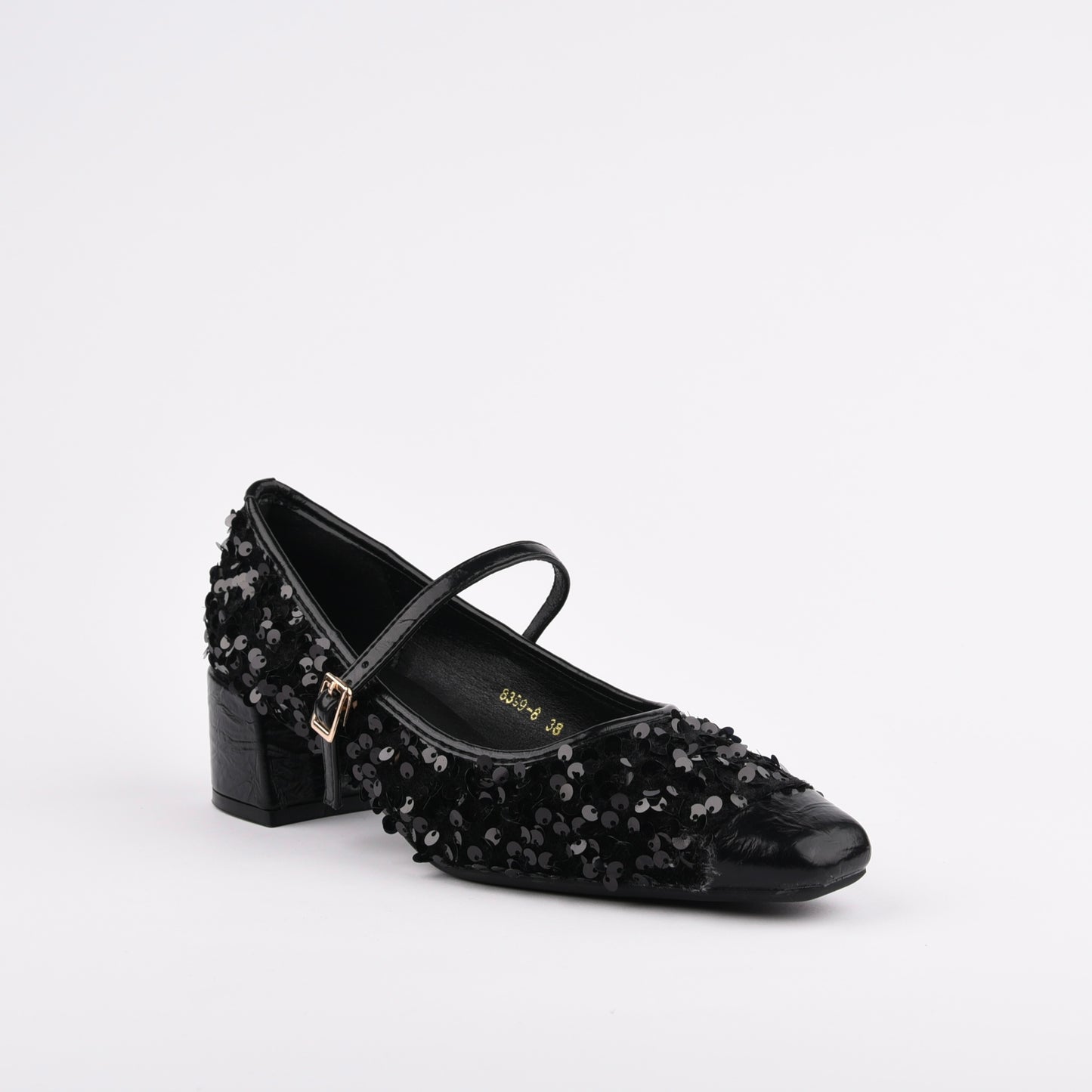 Shalapi Medium Heel Shoes for women in black