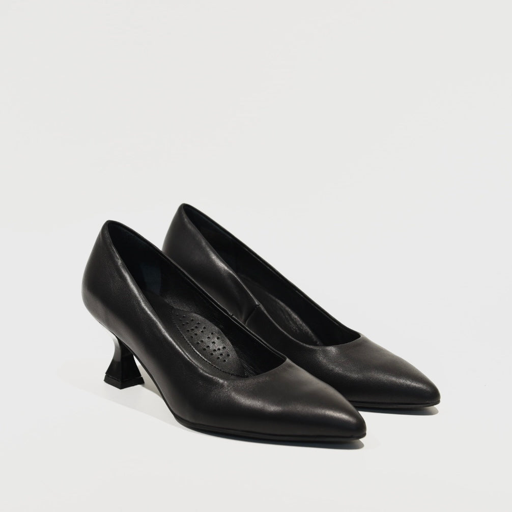 DFC Relax 100% Genuine Leather Greek Shoes in Black for Women