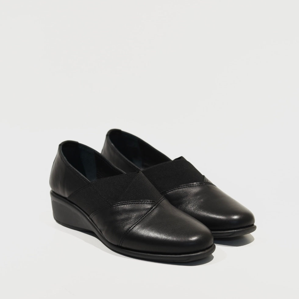 DFC Relax 100% Genuine Leather Greek Shoes in Black for Women