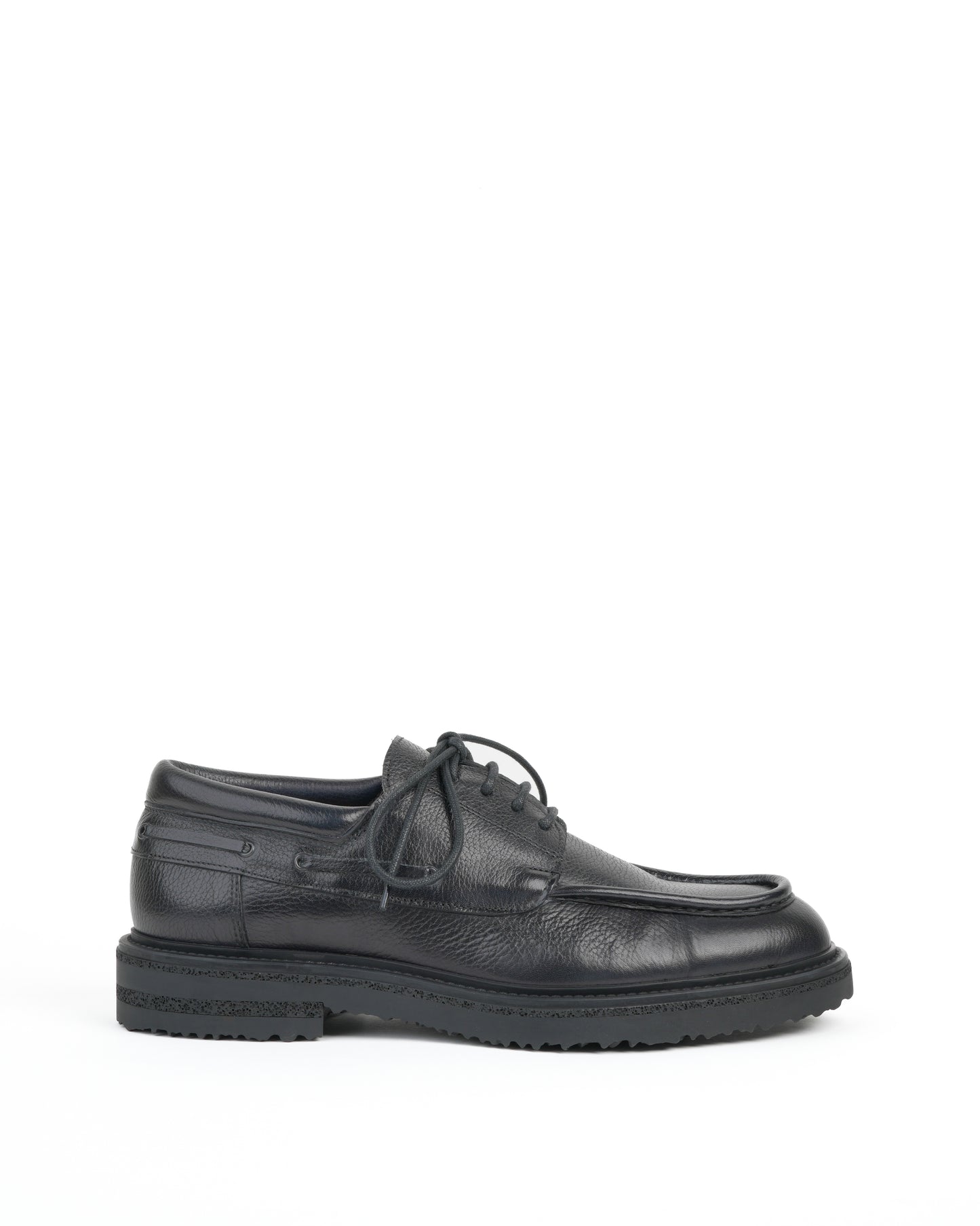 Shalapi shoes in grain leather for men in black