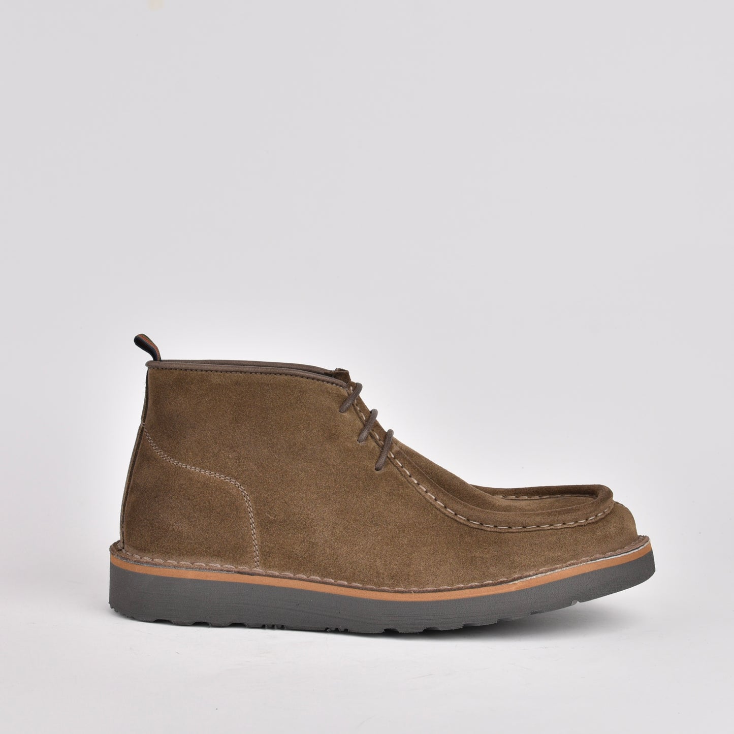 Kebo genuine leather Boots for men in suede Green