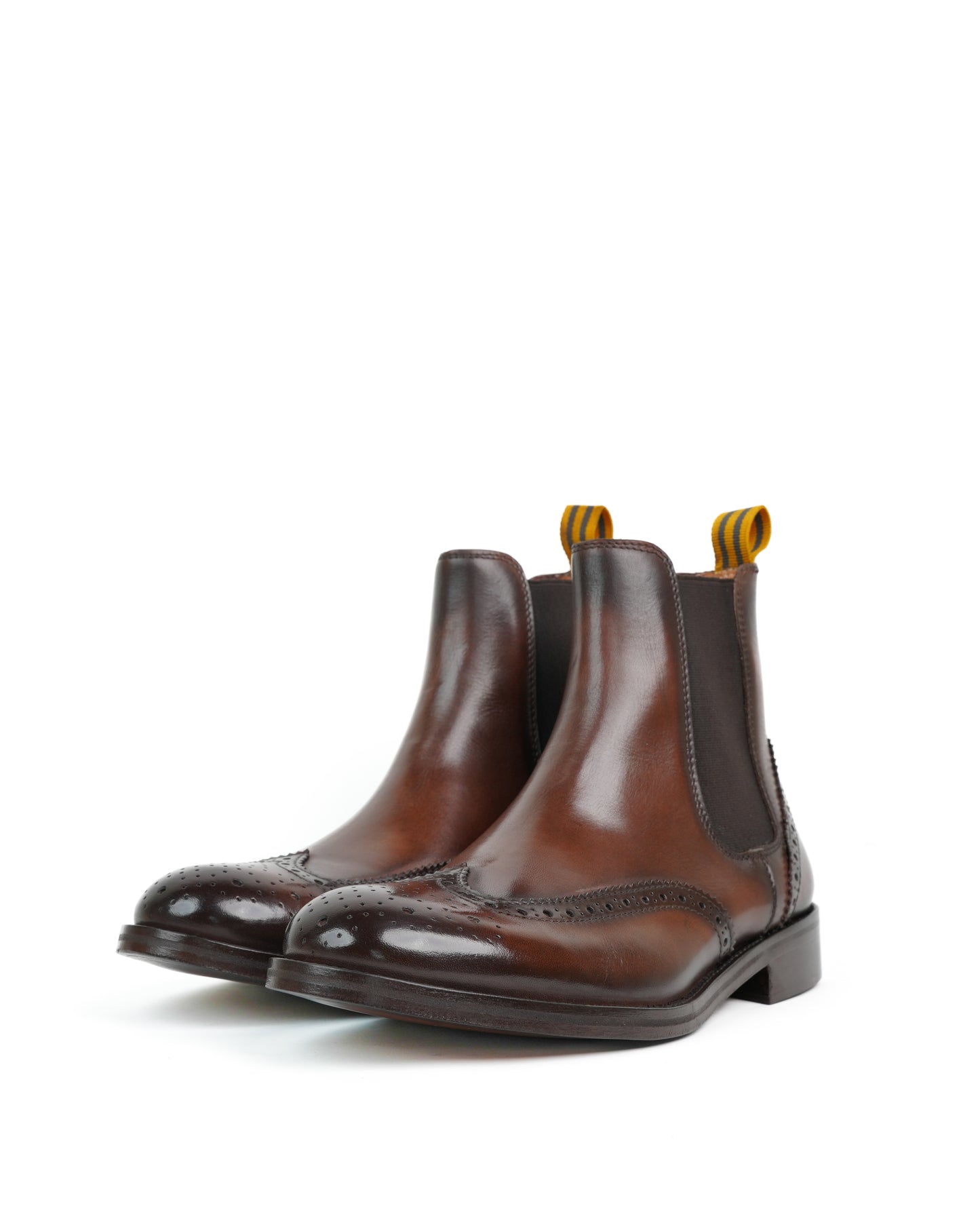 Shalapi oxford boots for men in brown