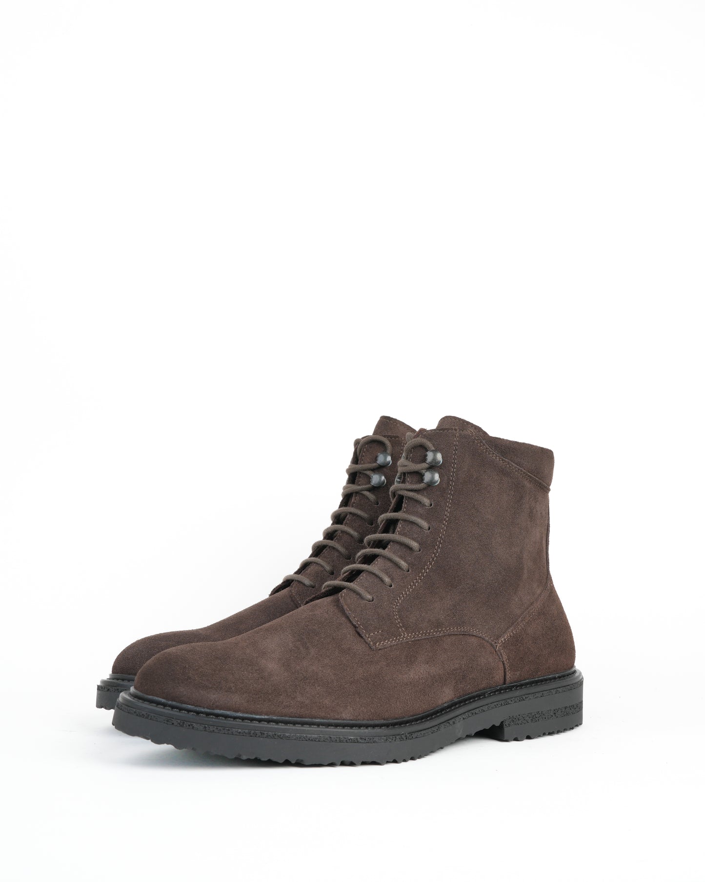 Shalapi boots in suede leather for men in brown