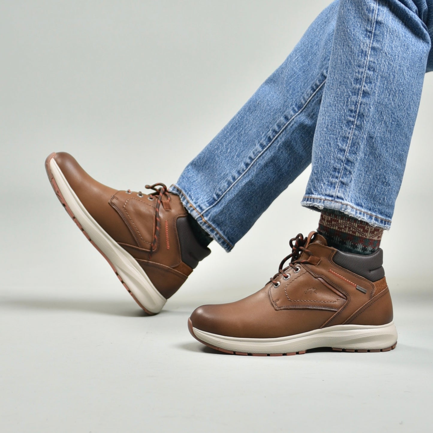 Fluchos Spanish boots for men nubuck camel