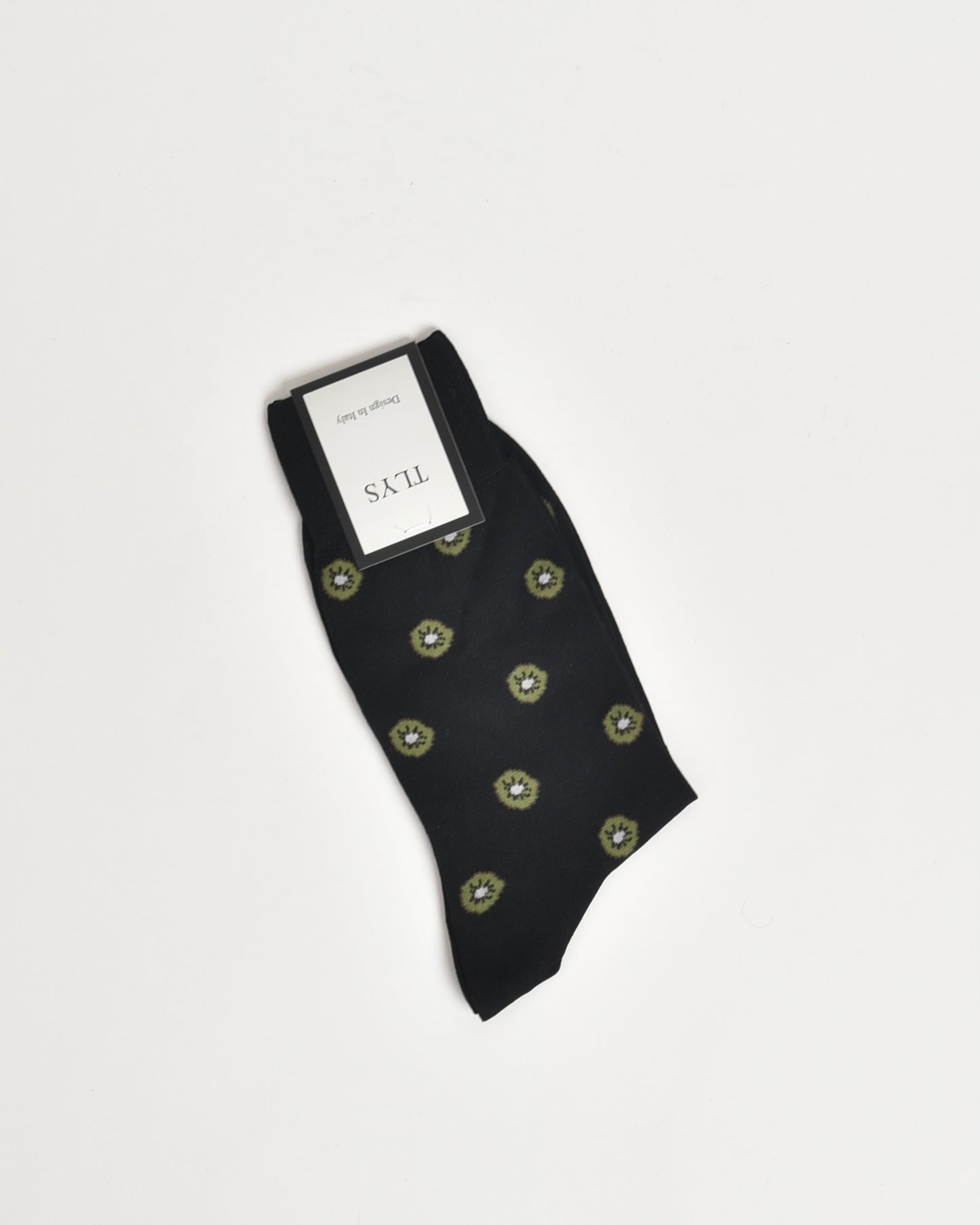 Black and kiwi formal Socks for men in cotton