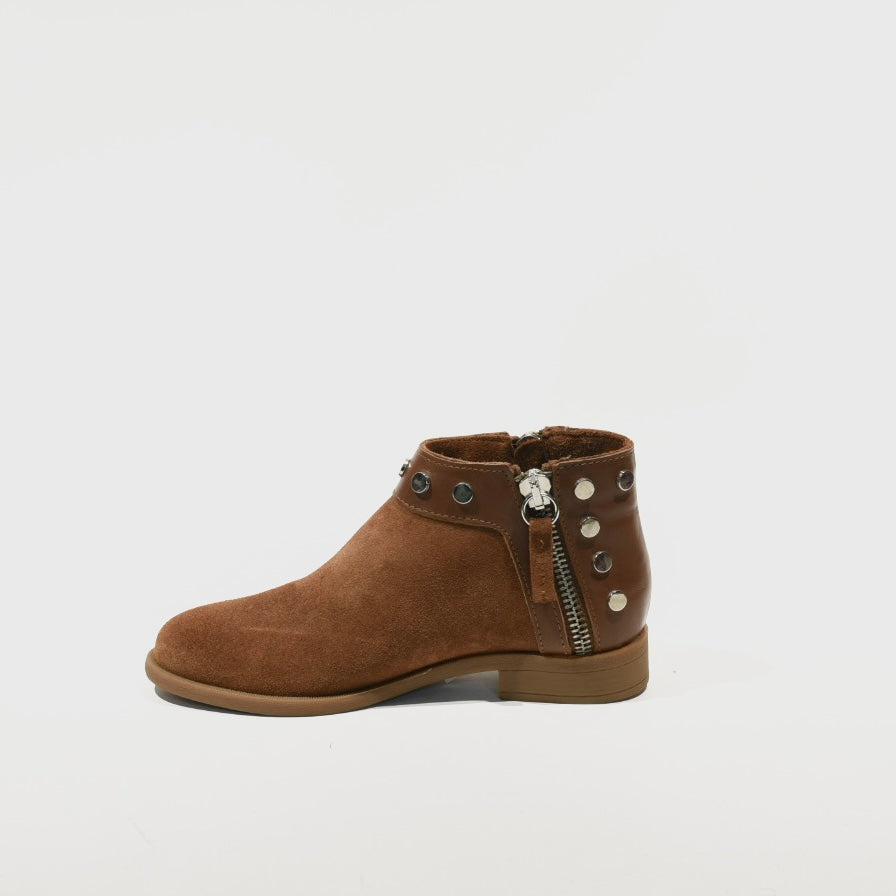 Turkish boots comfort for women in suede Camel