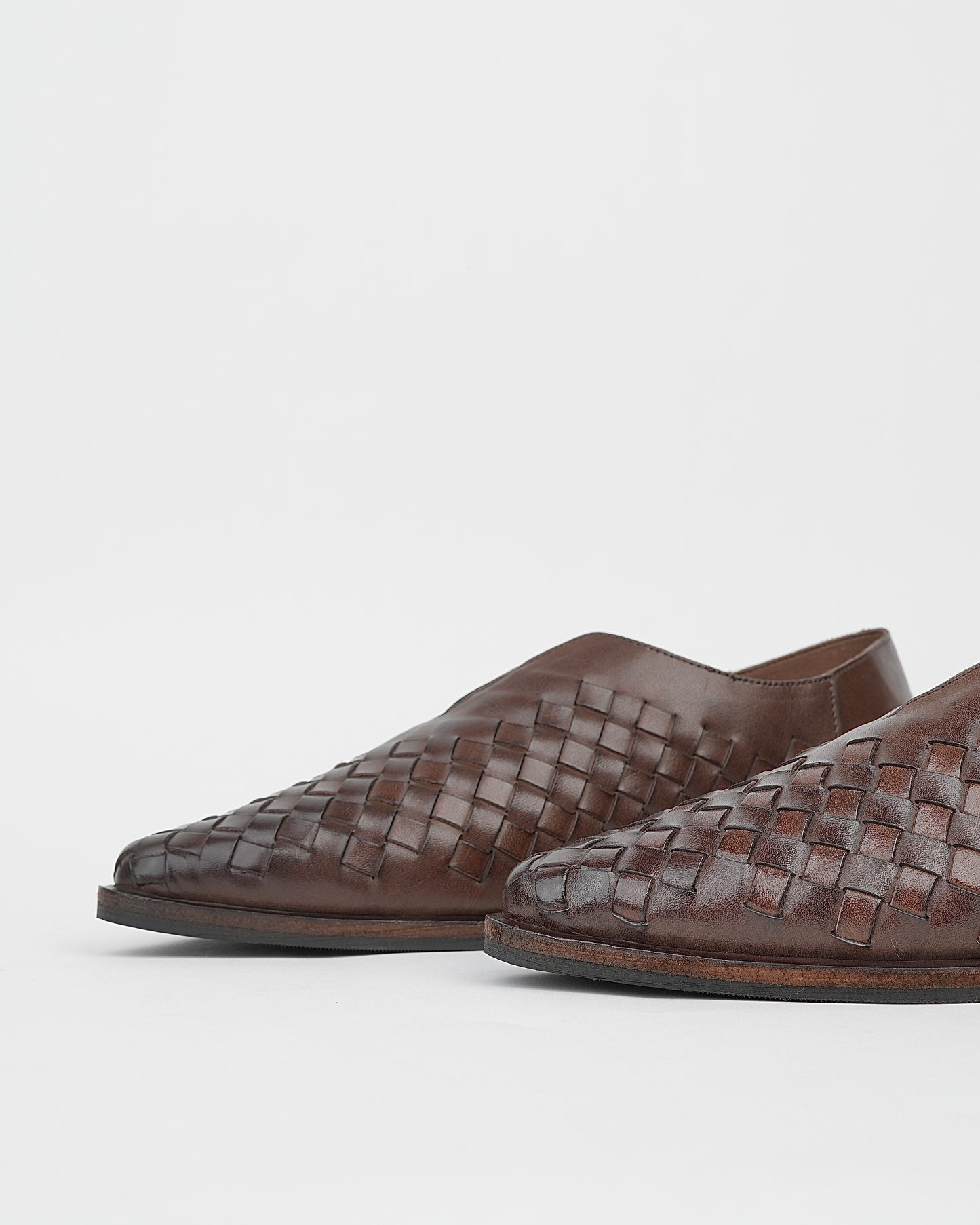 Shalapi loafers guanine leather for women in brown