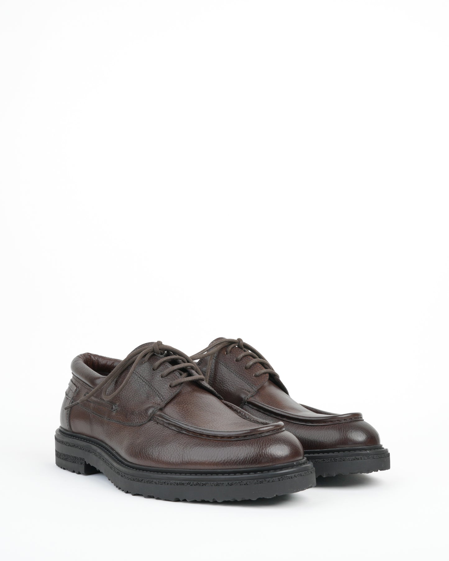 Shalapi shoes in grain leather for men in brown