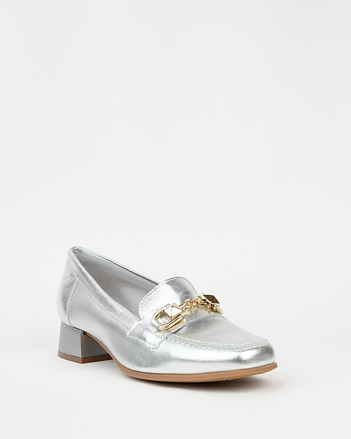 Pitillos spanish mid low shoes for women in silver