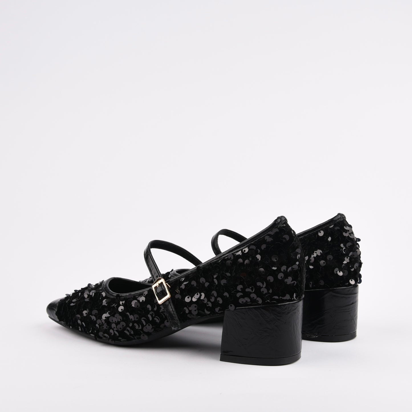 Shalapi Medium Heel Shoes for women in black
