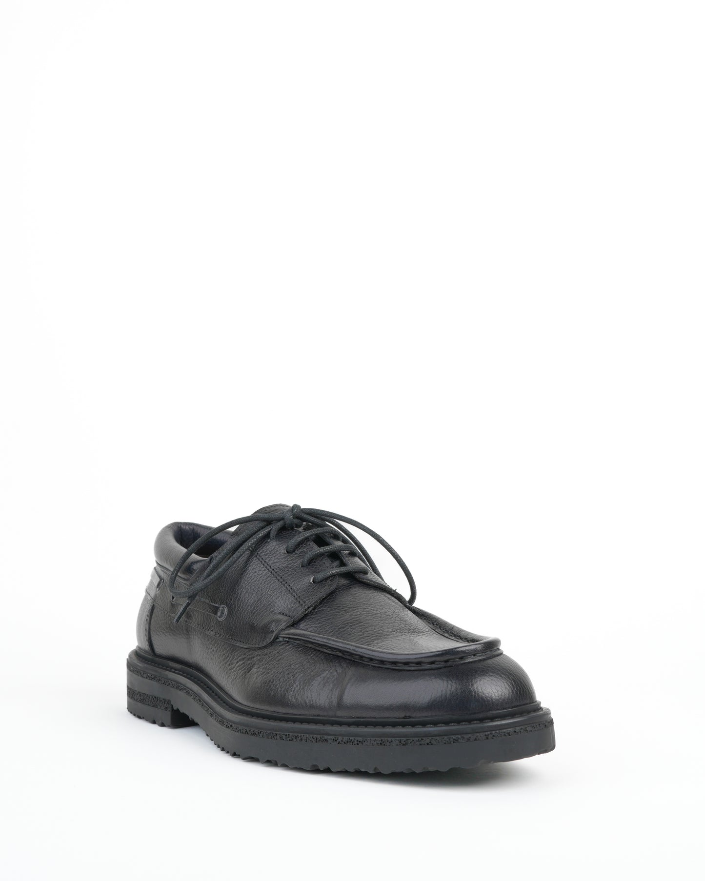 Shalapi shoes in grain leather for men in black