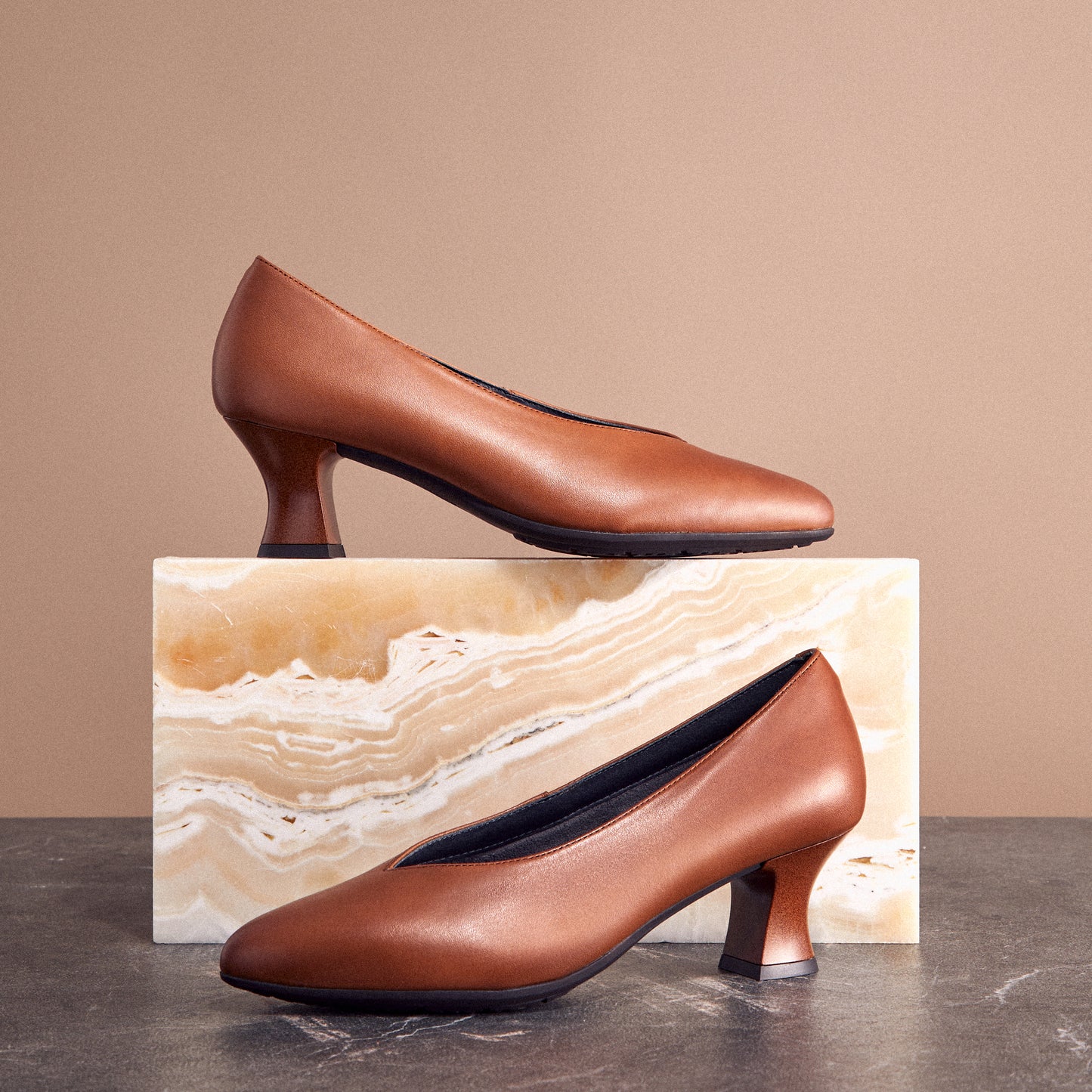Pitillos 100% Genuine Leather Spanish Shoes in Camel