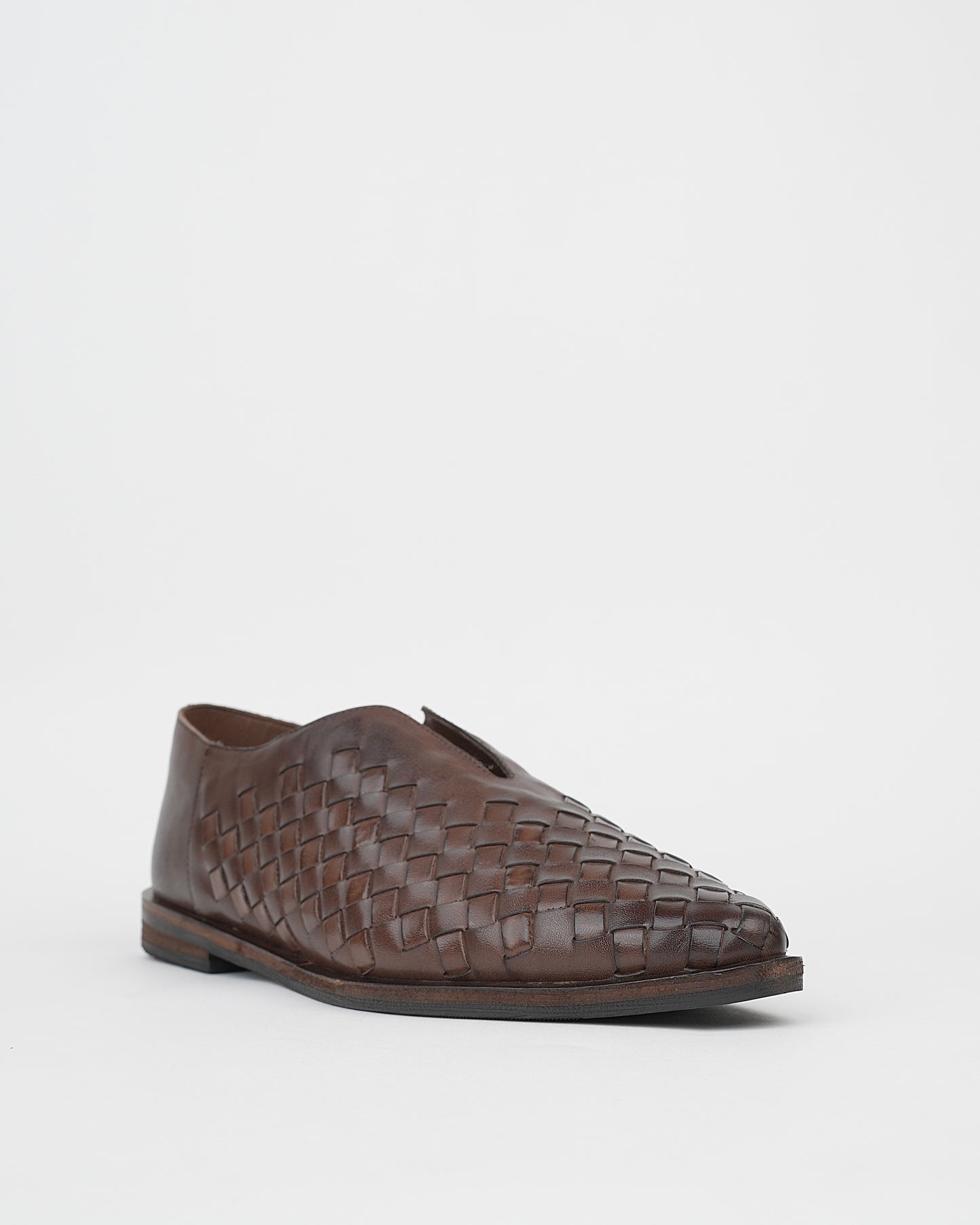 Shalapi loafers guanine leather for women in brown