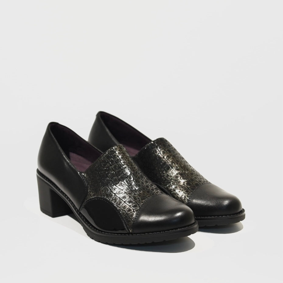 Pitillos 100% Genuine Leather Spanish Shoes in Black