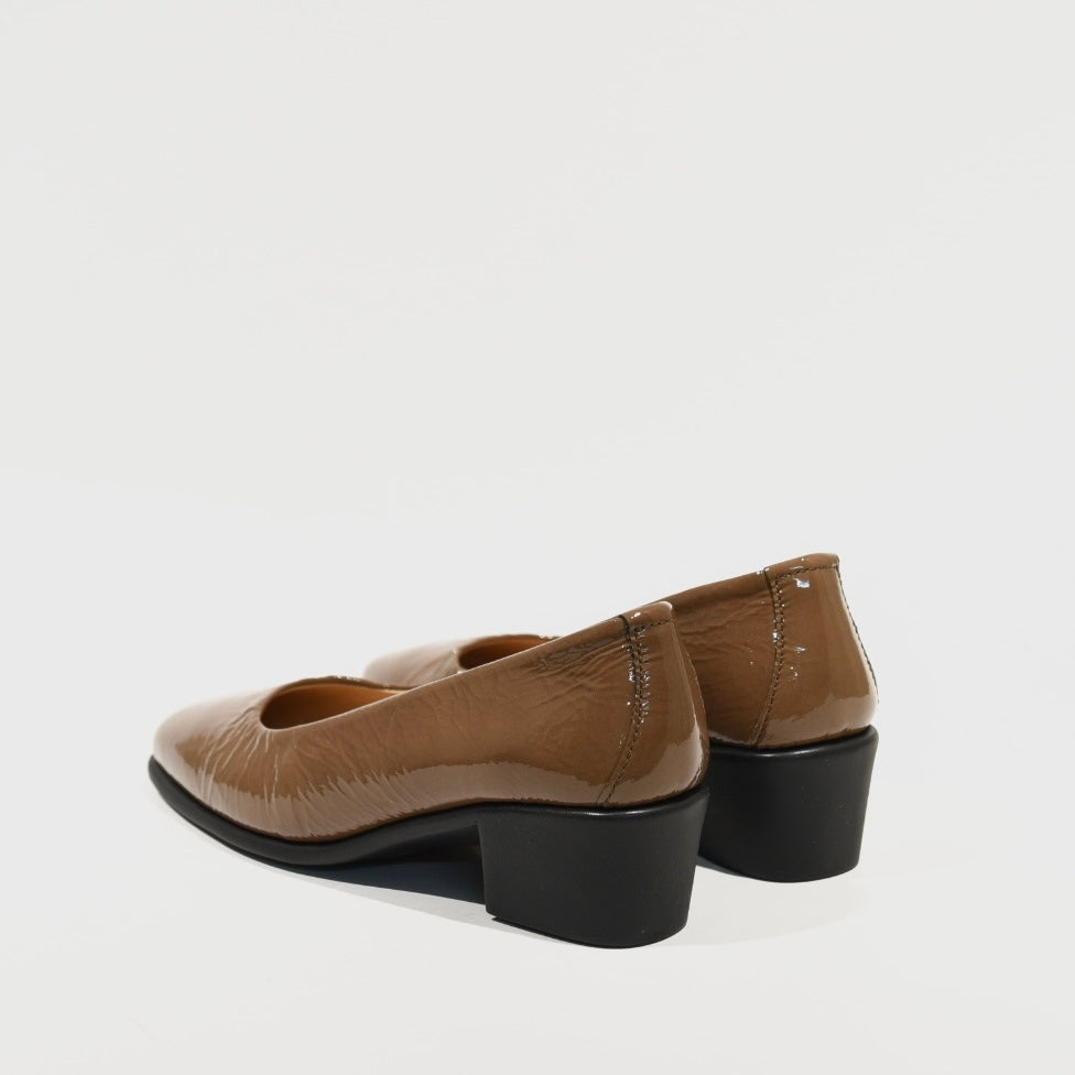 DFC Relax 100% Genuine Leather Greek Shoes in Camel for Women