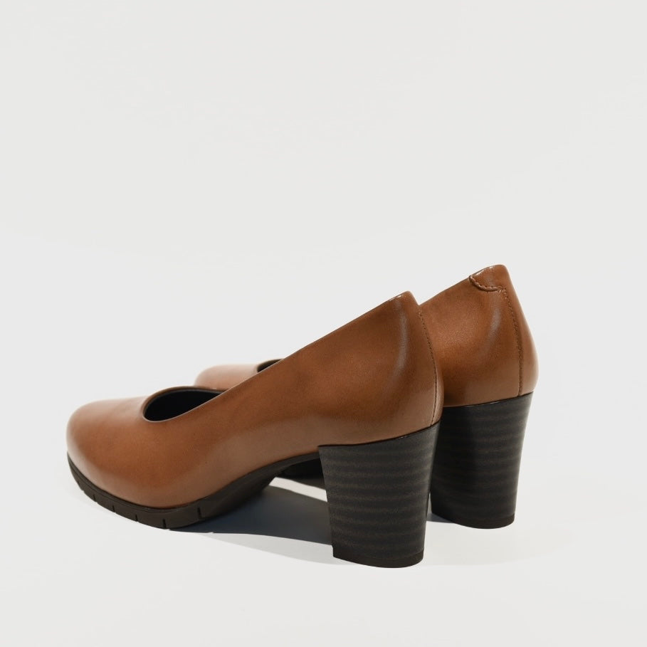 Pitillos 100% Genuine Leather Spanish Shoes for women in Camel