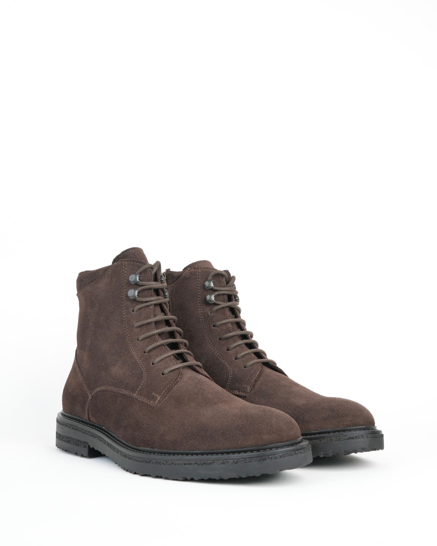 Shalapi boots in suede leather for men in brown