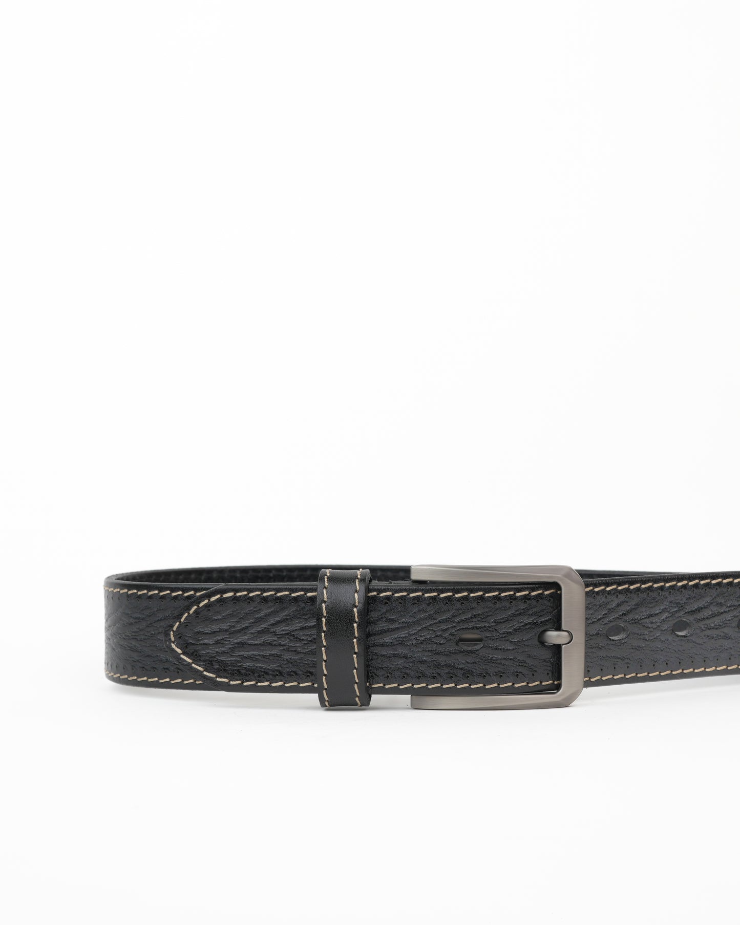 Shalapi Genuine leather belts for men in black
