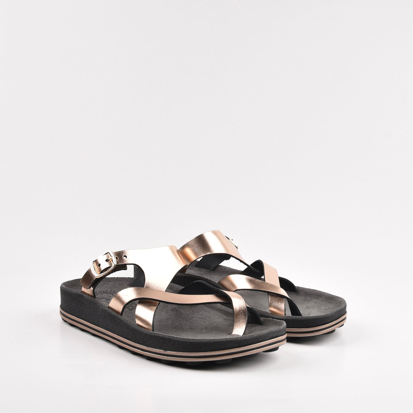 Fantasy sandals 100% Genuine Leather Greek Slipper for Women in gold