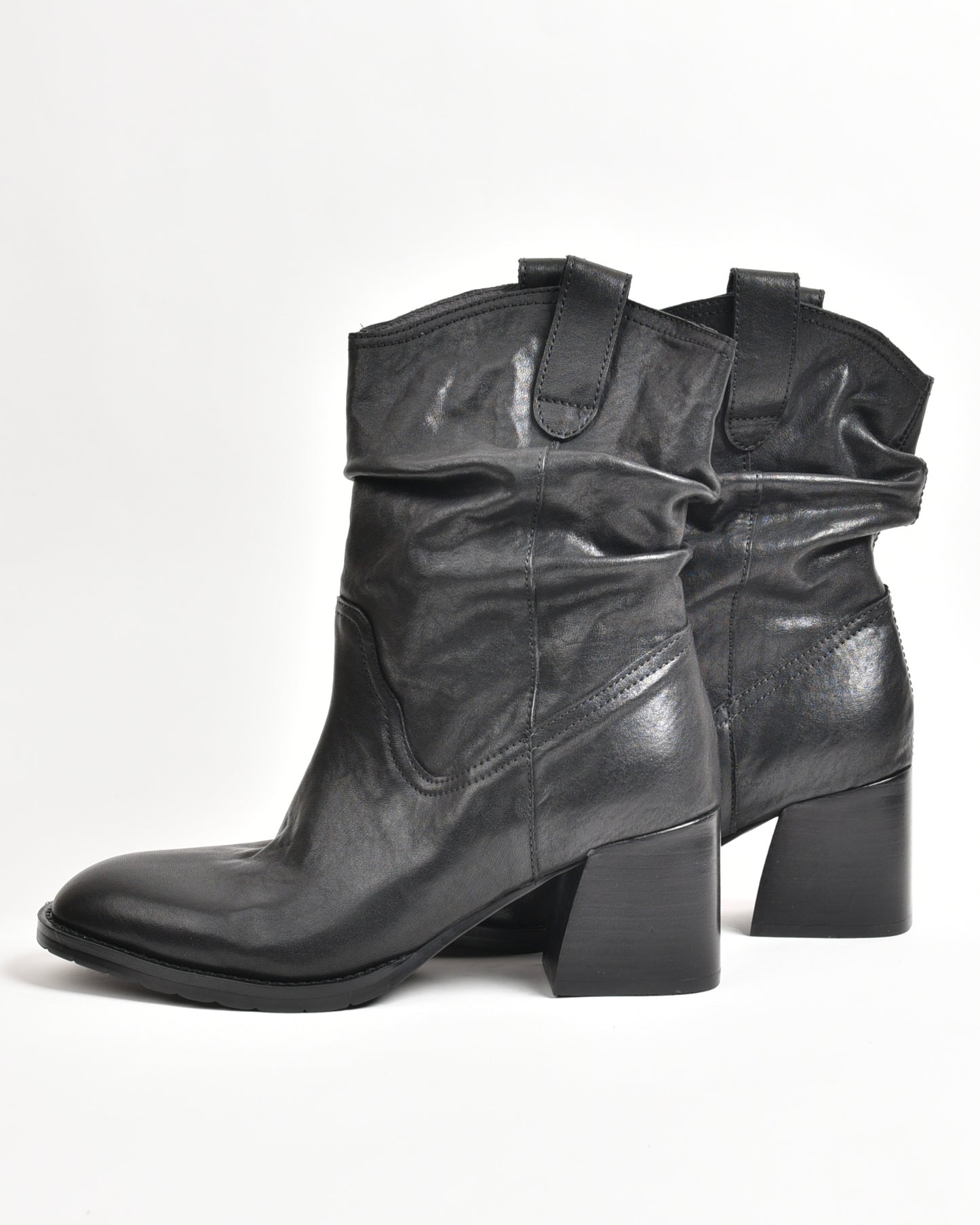 Shalapi mid ankle boots for women in black