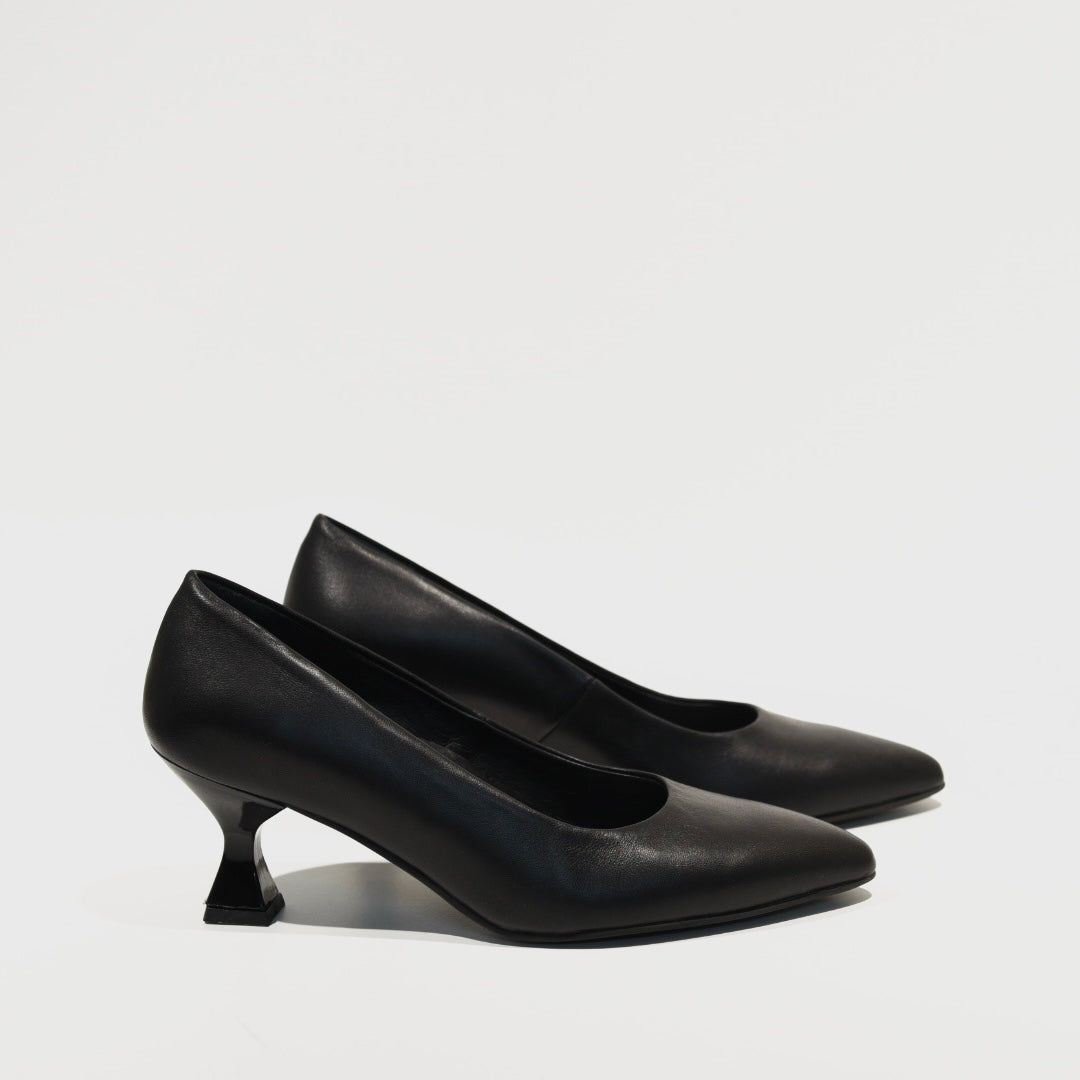DFC Relax 100% Genuine Leather Greek Shoes in Black for Women